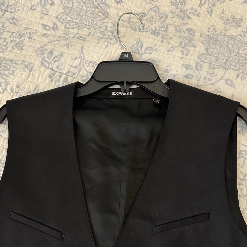 Express Sleek Black Vest